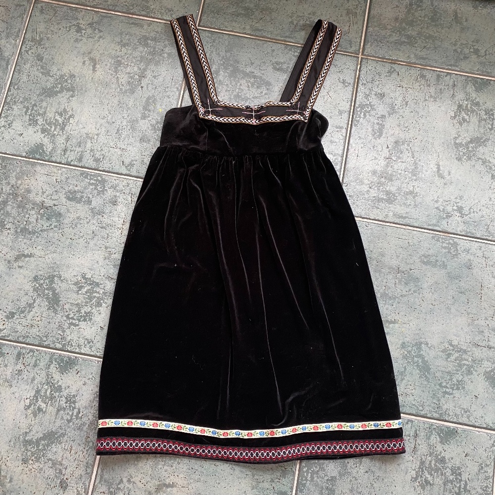 Free People Black Velvet Jumper